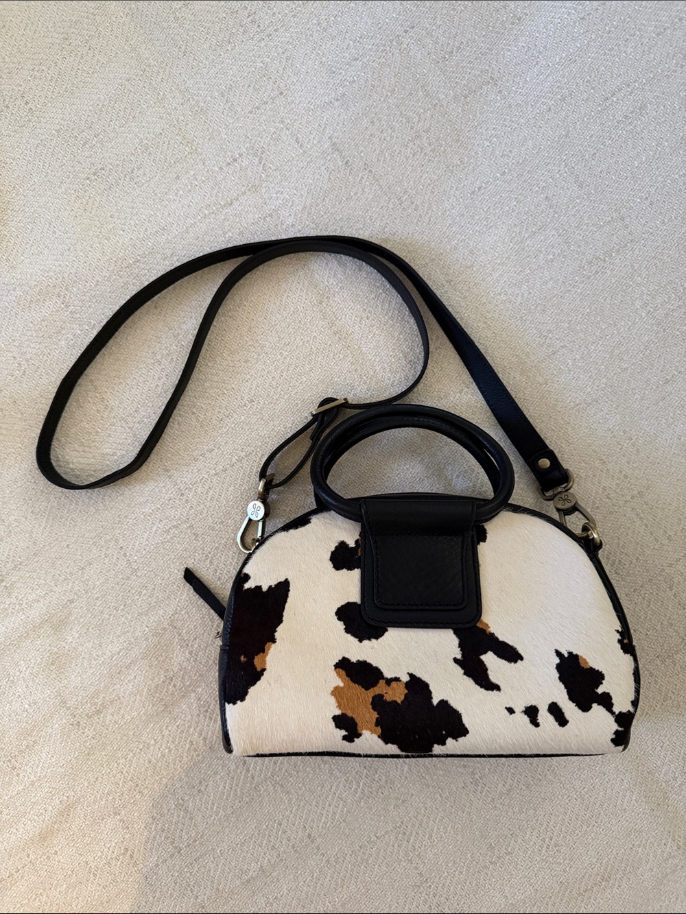 Hobo International Sheila Mini Satchel Hair on Leather Crossbody